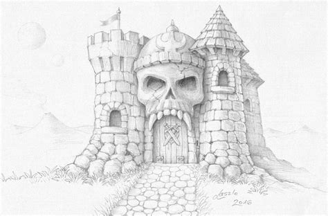 Pin by Michael Quillen on Castle Grayskull | Castle sketch, Hogwarts