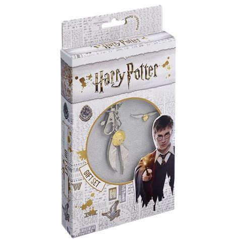 Golden Snitch Keyring And Pin Badge Set Quizzic Alley Licensed