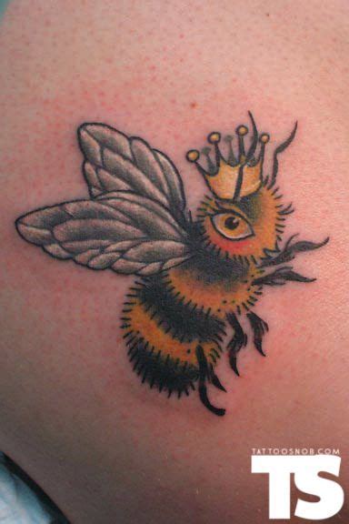 Queen Bee With Crown Tattoo Tattoo By Stacey Martin At