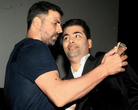 What Is Akshay Kumar Showing Karan Johar On His Phone
