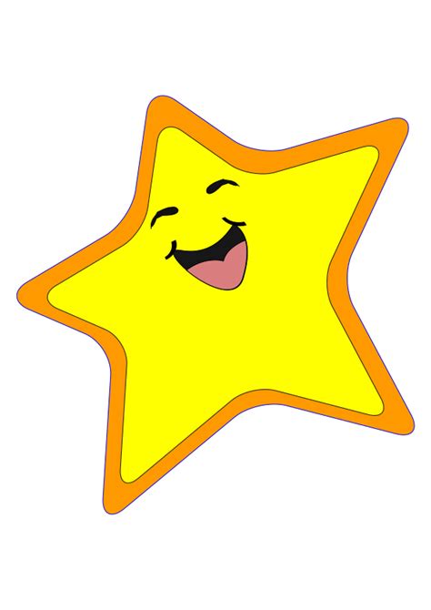 Yellow Smiling Star Clip Art Image Clipsafari