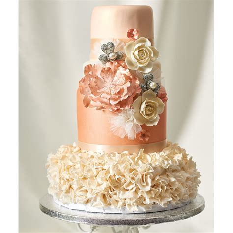 Rose Gold Wedding Cake Design Decopac