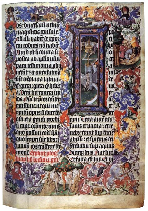 Bible 15th Century Manuscript Ms 4212 Biblioteca Casanatense Rome
