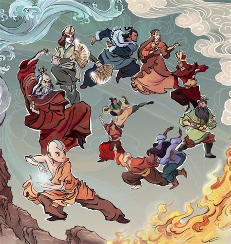Aang And The Avatars Before Him Avatar Aang Avatar Legend Of Aang