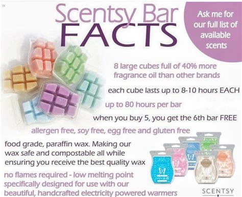 Scentsy Bar Facts Scentsy Wax Bars Scentsy Scentsy Bars