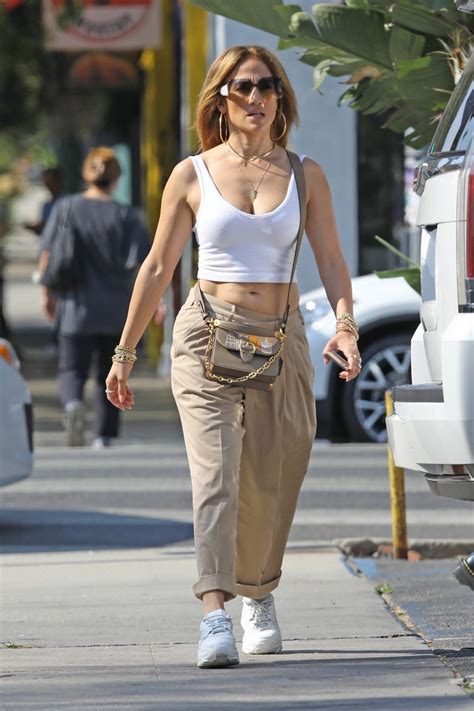 Jennifer Lopez Shows Off Her Midriff While Out In Beverly Hills 09