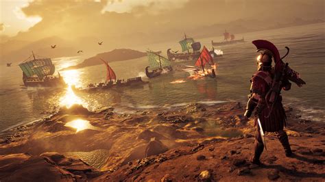 Boy do we have some nice wallpapers for you! Assassin's Creed Odyssey - Naval Battle Volcanic Islands ...