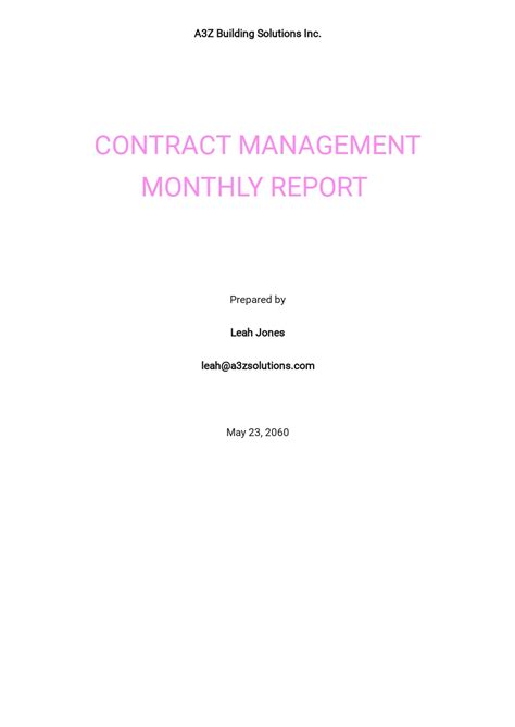 Download 44 Management Report Templates Microsoft Word Doc