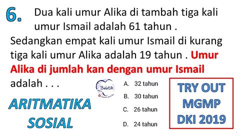 Soal juga dapat diunduh melalui tautan berikut: Soal Hots Aritmatika Sosial Smp - SOALNA