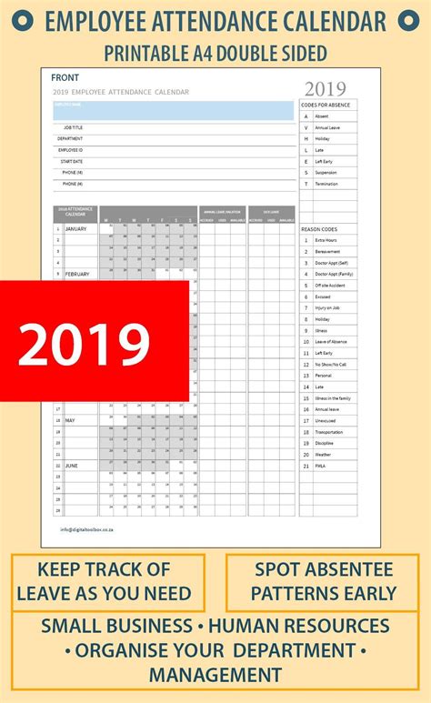 Get 2020 Absentee Calendar Calendar Printables Free Blank