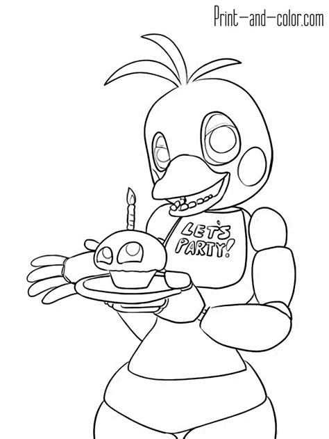 Fnaf Coloring Pages Five Nights At Freddys Coloring Pages Coloring Books