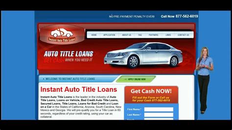 Instant Title Loans Online Toll Free 800 210 0790 Youtube