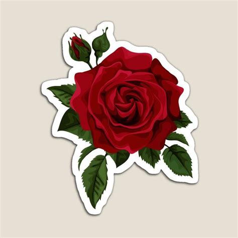 Rose Stickers Pack Rose Drawing Red Rose Drawing Rose Line Art