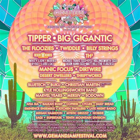 After A Year Off Gem And Jam Festival Returns To Arizona In 2020 Check Out The First Acts