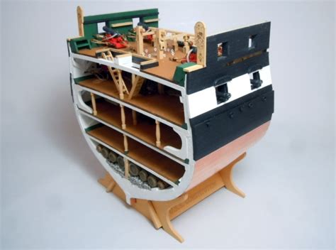 Model Shipways Uss Constitution Cross Section 1797 176 Scale