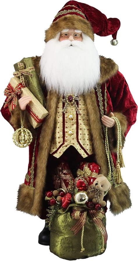 36 Inch Standing Ol World Traditional Santa Claus