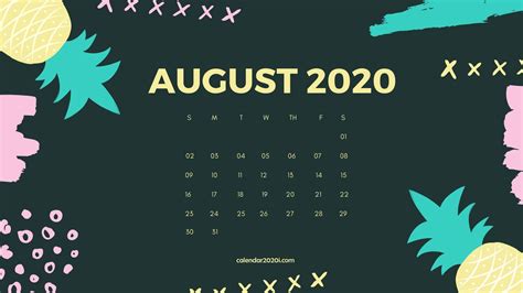 🔥 Free Download August Calendar Desktop Wallpaper August Wallpaper