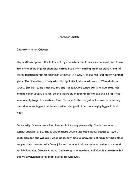 Details More Than 87 Character Sketch Essay Example Latest Ineteachers