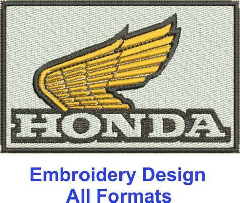 Honda Machine Embroidery Design Honda Gold Wing Logo Honda Etsy España