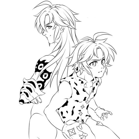 Dibujos De Meliodas Para Colorear E Imprimir Coloringonlycom