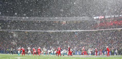 NFL Playoffs Weather Report Snow Winds Could Affect Buffalo