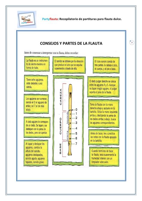 Cuaderno De Flauta De 3º De Primaria Recorder Songs Teaching Music