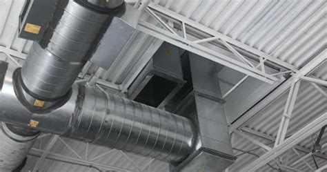 Installation Spiral Exposed Ductwork Triumph Ac And Refrigeration Corp