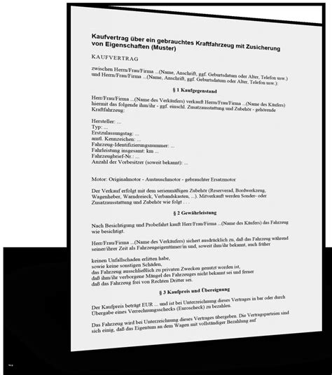 Der verkäufer sichert folgendes zu: Kaufvertrag Gebrauchtwagen Vorlage Elegant Kfz Kaufvertrag ...