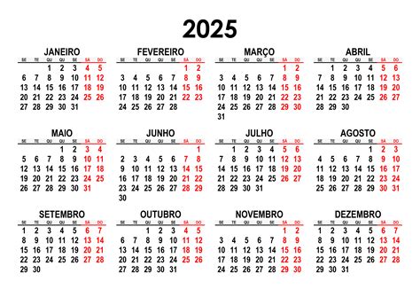 Calendário 2023 2024 2025 Calendarios365 Su