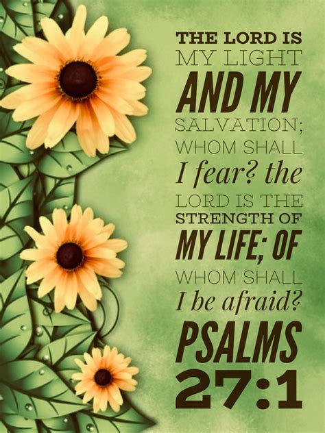 The LORD Is My Light And My Salvation Whom Shall I Fear The LORD Is The Strength Of My Life