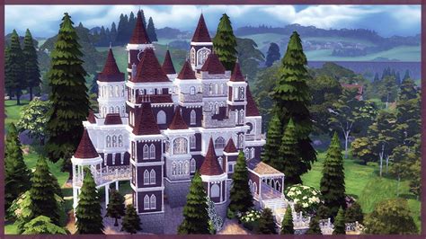 Fairytale Castle 🏰 The Sims 4 Realm Of Magic Speed Build Part 1 Youtube