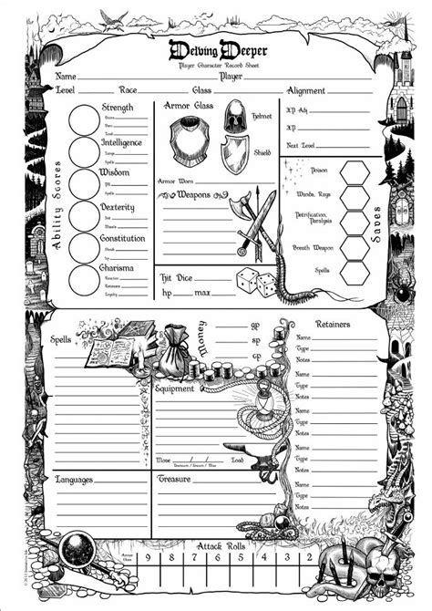 The Official Dd 5e Character Sheet Pdf Enhanced Edition V17 By Pin By