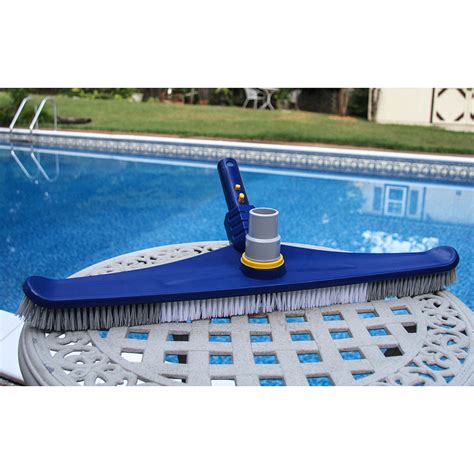 Every manual pool vacuum should consist of a vacuum head, a hose and a pole. 20 in. Combo Vacuum-Wall Brush