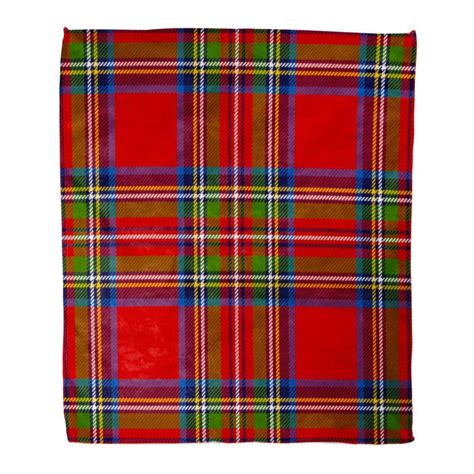 Ashleigh Flannel Throw Blanket Red Pattern Scottish Plaid Pattern