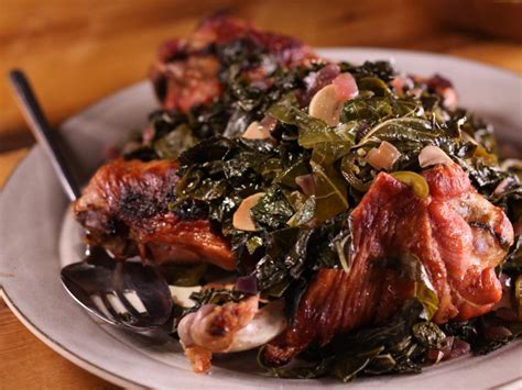 It's a sweet treat using ginger cookies and pecans. Sherla's Southern Greens Recipe | Michael Symon | Food Network