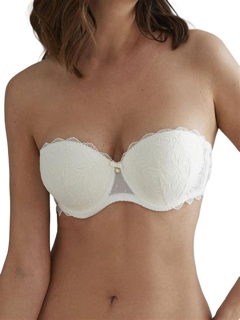 soutien gorge bandeau push up filipa mariage ecru kiabi 46 14€