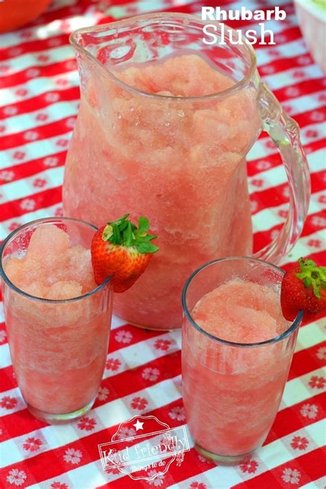 Easy Rhubarb Slush Recipe For A Delicious Summer Drink Recipe Slush
