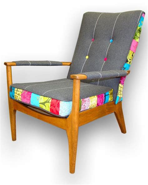 Patchwork fabric armchair high back single sofa w/ footstool padded accent chair. Bespoke Parker Knoll Patchwork Armchair in door ...