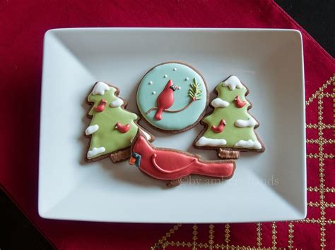 Christmas cookie christmas cookie dessert. Cardinal Christmas Cookies-- Three Types of Cookie