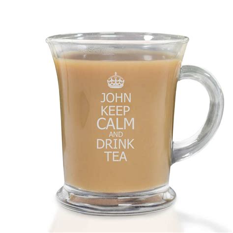 Personalised Keep Calm Tea Mug Uk