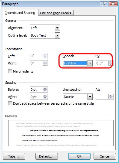 How To Create A 05 First Line Indent In Word Ksemafia