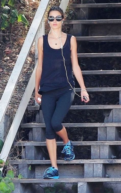 Alessandra Ambrosio Grabbing A Coffee After An Early Morning Pilates Class At Her Gym August 31