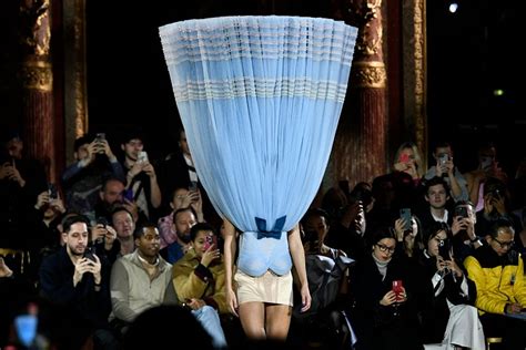 viktor and rolf turn paris fashion week upside down with incredible topsy turvy dresses euronews