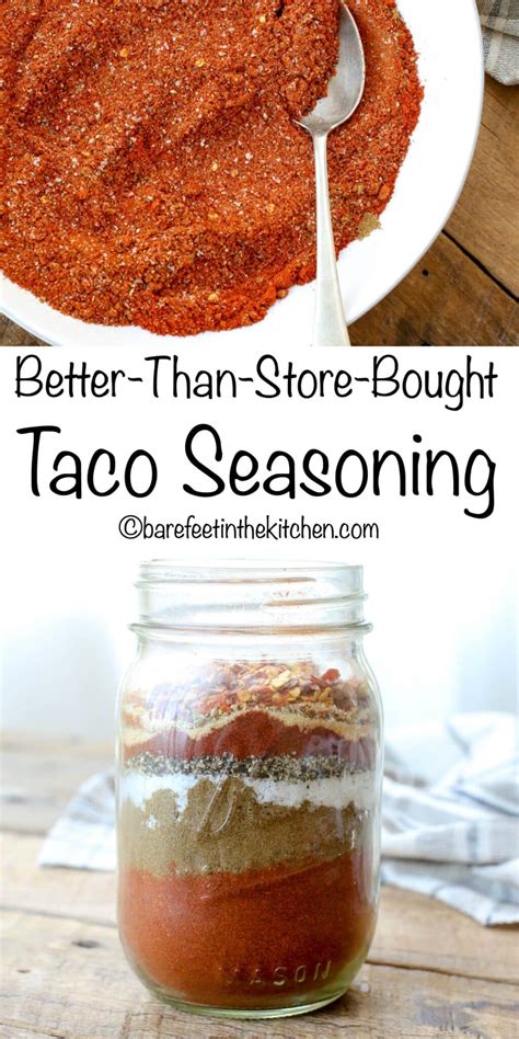 Homemade Taco Seasoning Barefeet In The Kitchen