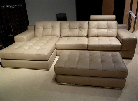 Beige sectional sofa can also be expandable, and some even expand into beds, helping you make the best use of your space. Fiore Sofa Sectional Leather Beige | Sectionals
