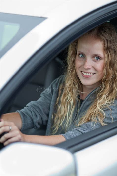 8 Pretty Young Woman Driving Her Car Free Stock Photos Stockfreeimages