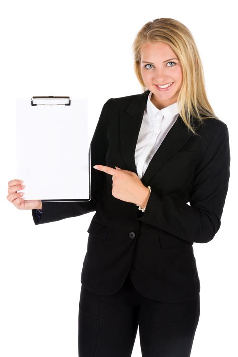Business Woman With A Clipboard Free Stock Photo Public Domain Pictures