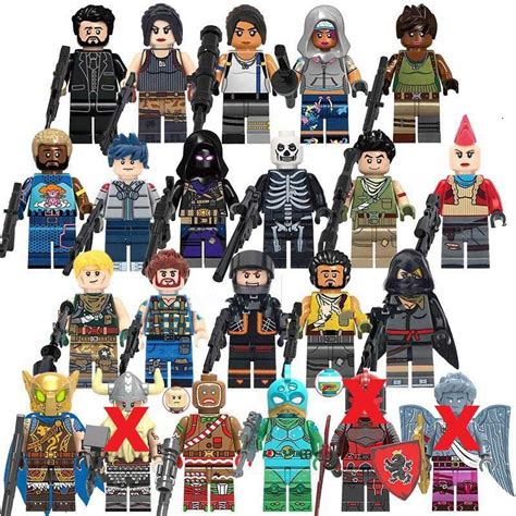 Fortnite Game Character Minifigures Lego Compatible Fortnite Set
