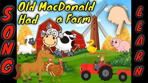 Old Macdonald Had A Farm Animated Song Full Version Nursery Rhyme