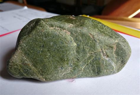 What Type Of Rock Is This Green Soft Feeling Rock Found In A Field